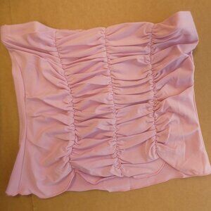 Venus Pink Ruffled Tube Top size: M